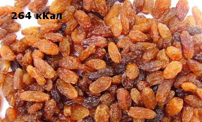 Изюм - 264 ккал