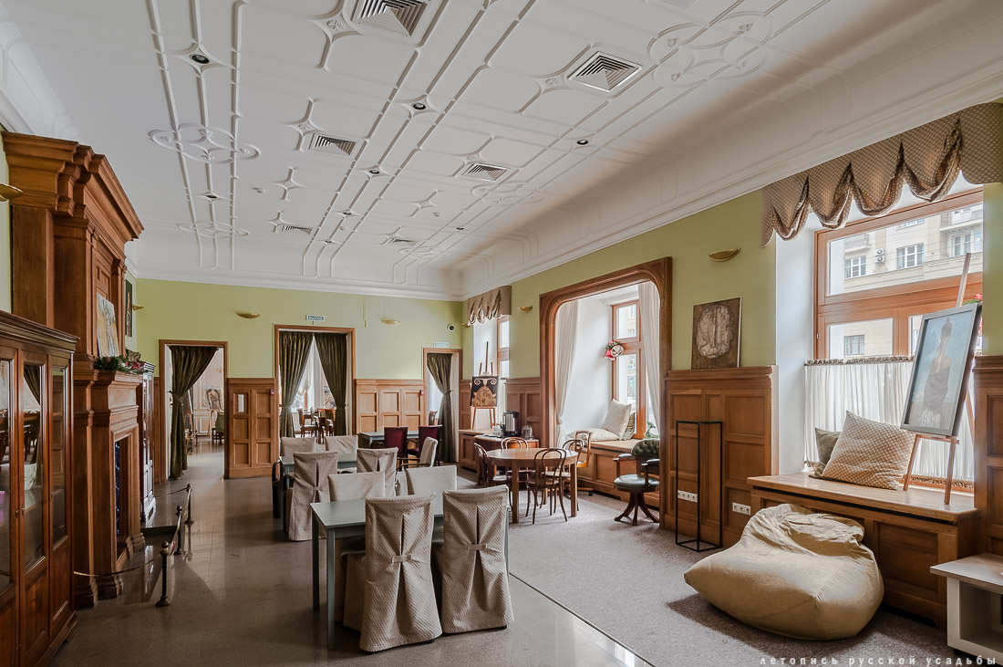 Интерьеры дома купцов Кузнецовых после реставрации, г. Москва, ул. Проспект Мира, д. 41, стр. 1.