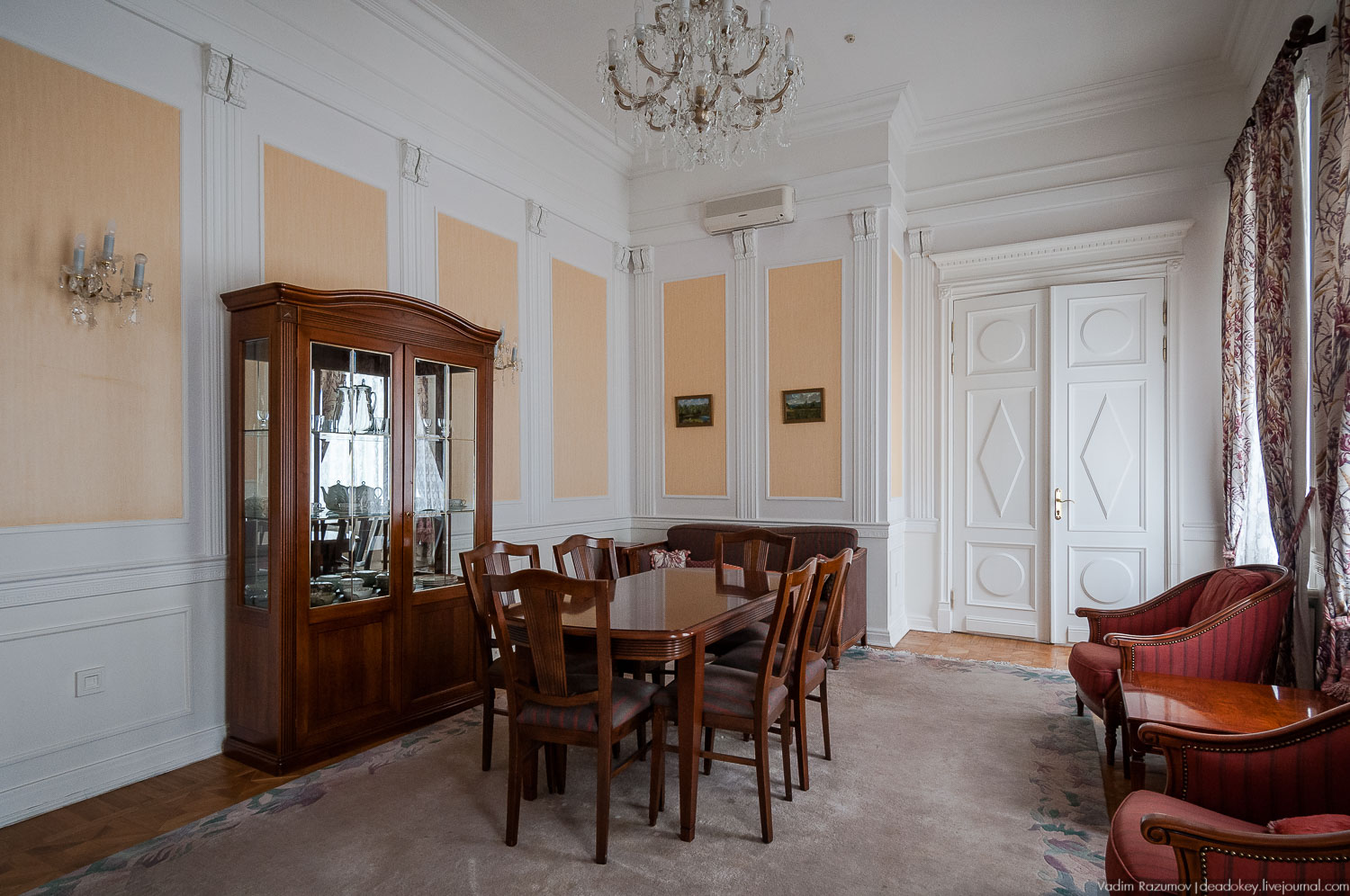 усадьба Введенское, интерьеры главного дома, Фото Вадим Разумов, Летопись Русской усадьбы