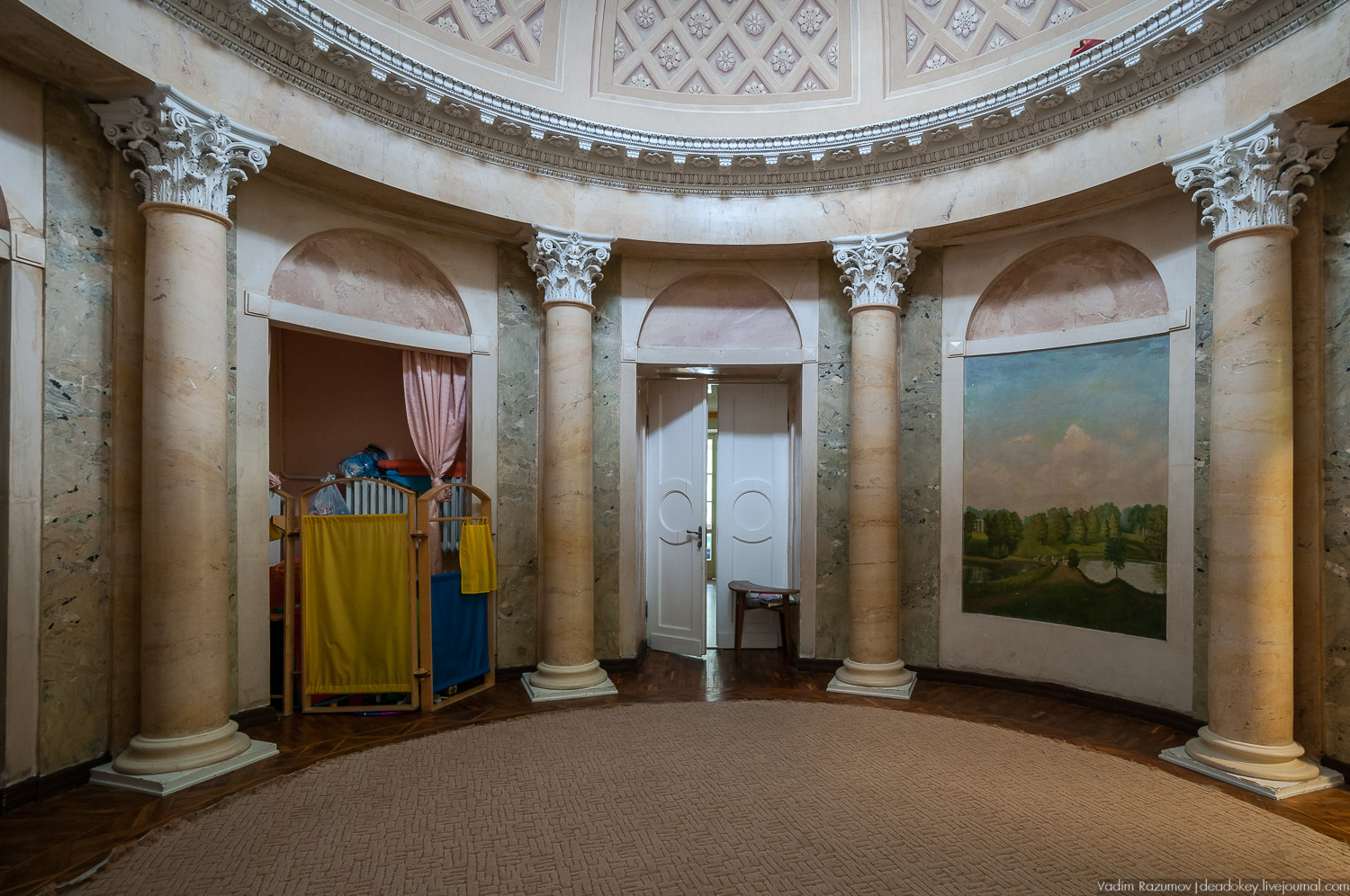 усадьба Братцево, Москва, интерьеры главного дома