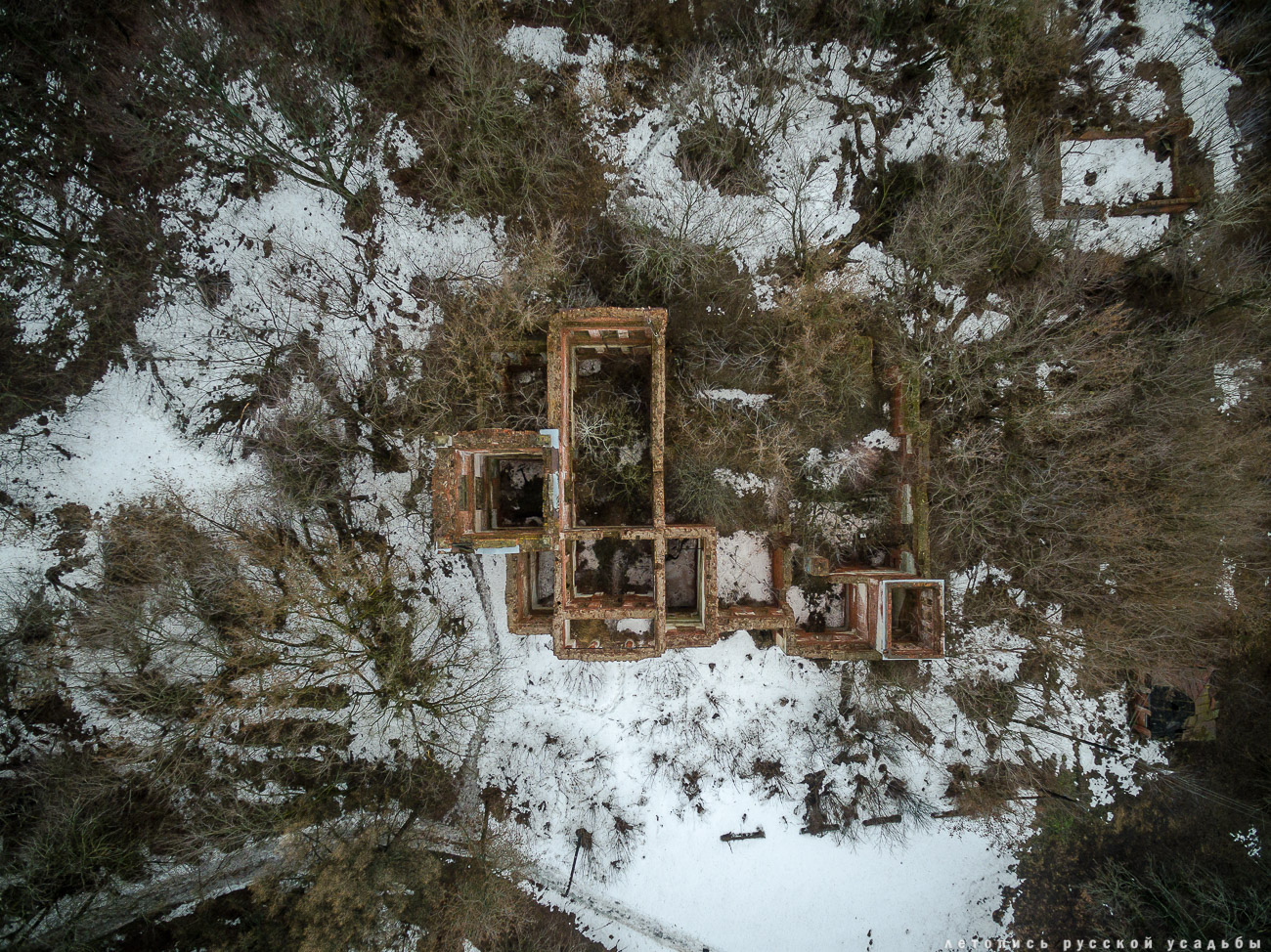 Костино с квадрокоптера, Рязанская область, Рыбновский район