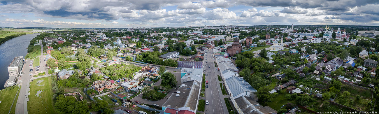 Коломна с квадрокоптера и дрона. Летопись русской усадьбы. Разумов Вадим