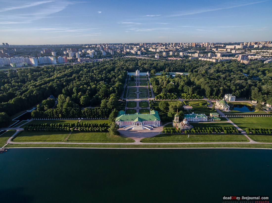 усадьба Кусково с квадрокоптера