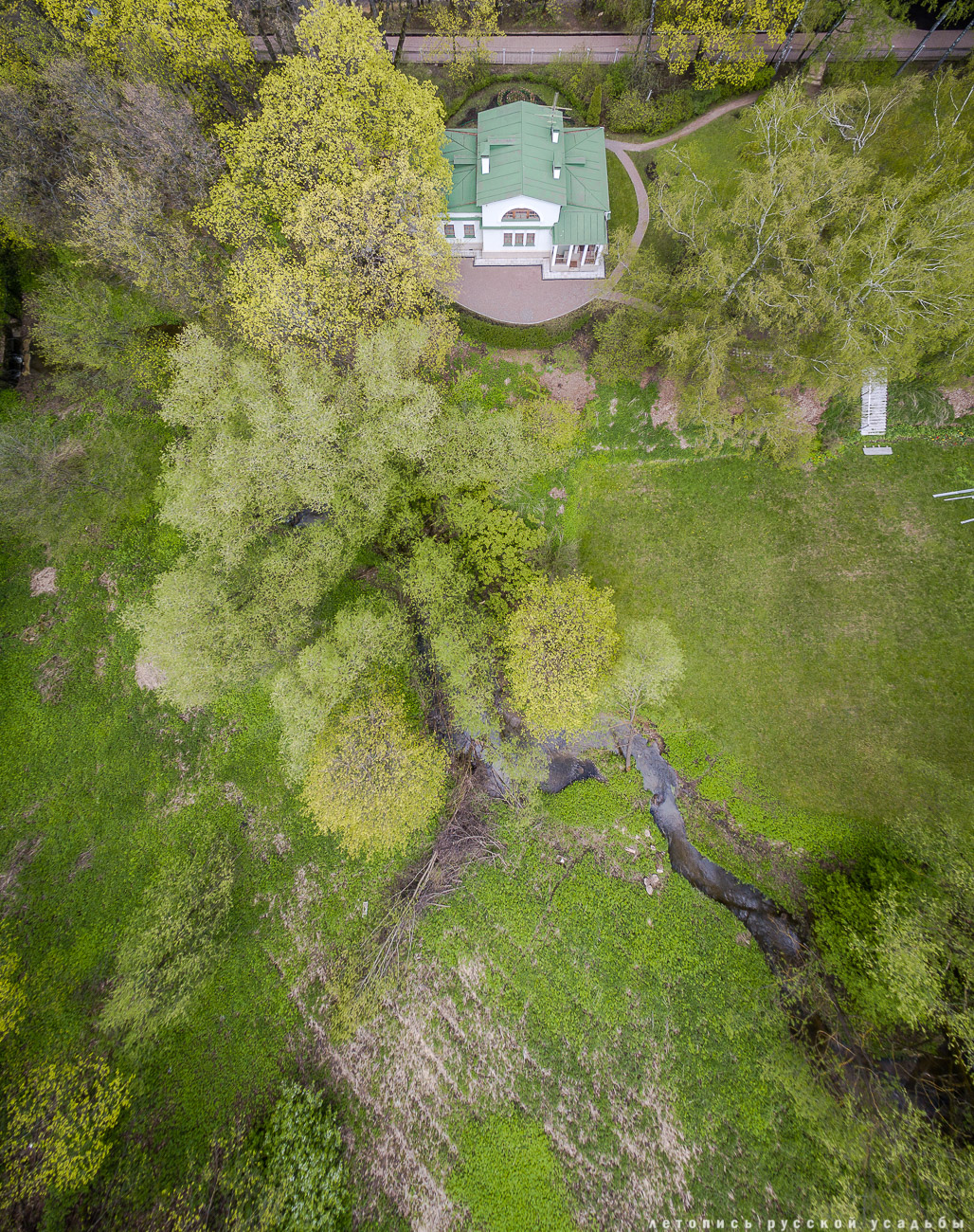 усадьба Остафьево с квадрокоптера, с дрона, аэросъемка