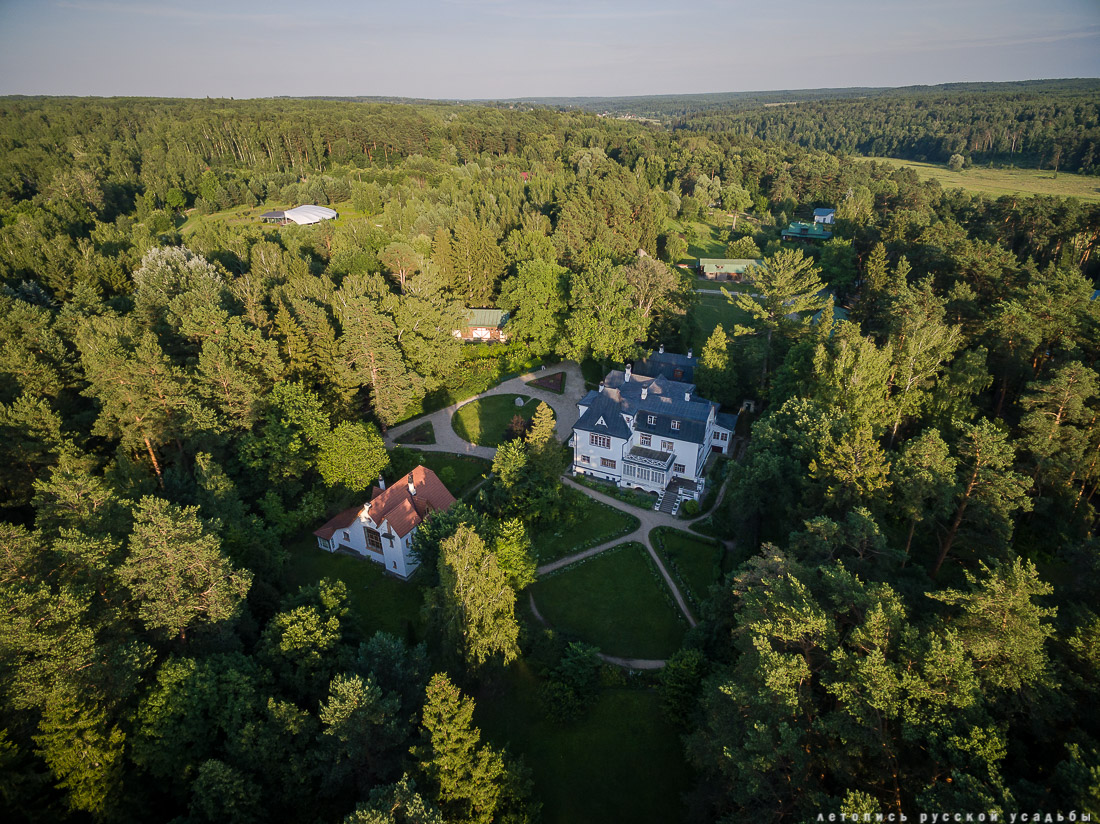 усадьба Поленово с дрона и квадрокоптера, аэрофотосъемка