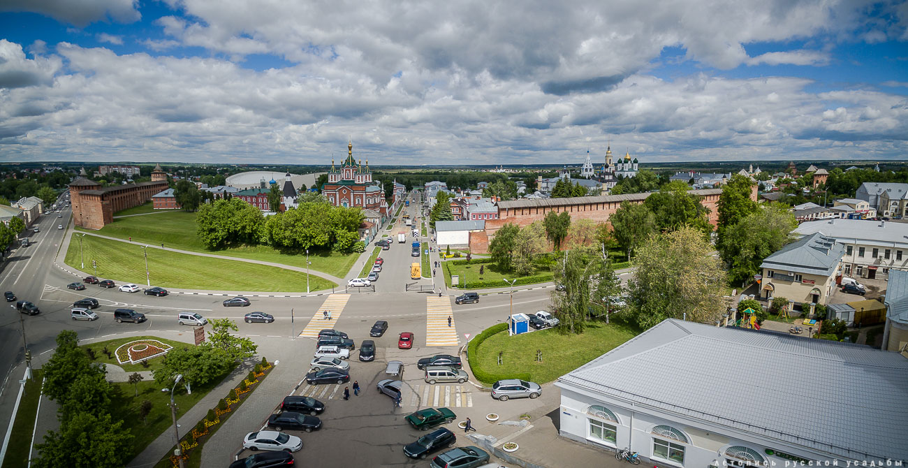 Коломна с квадрокоптера и дрона. Летопись русской усадьбы. Разумов Вадим