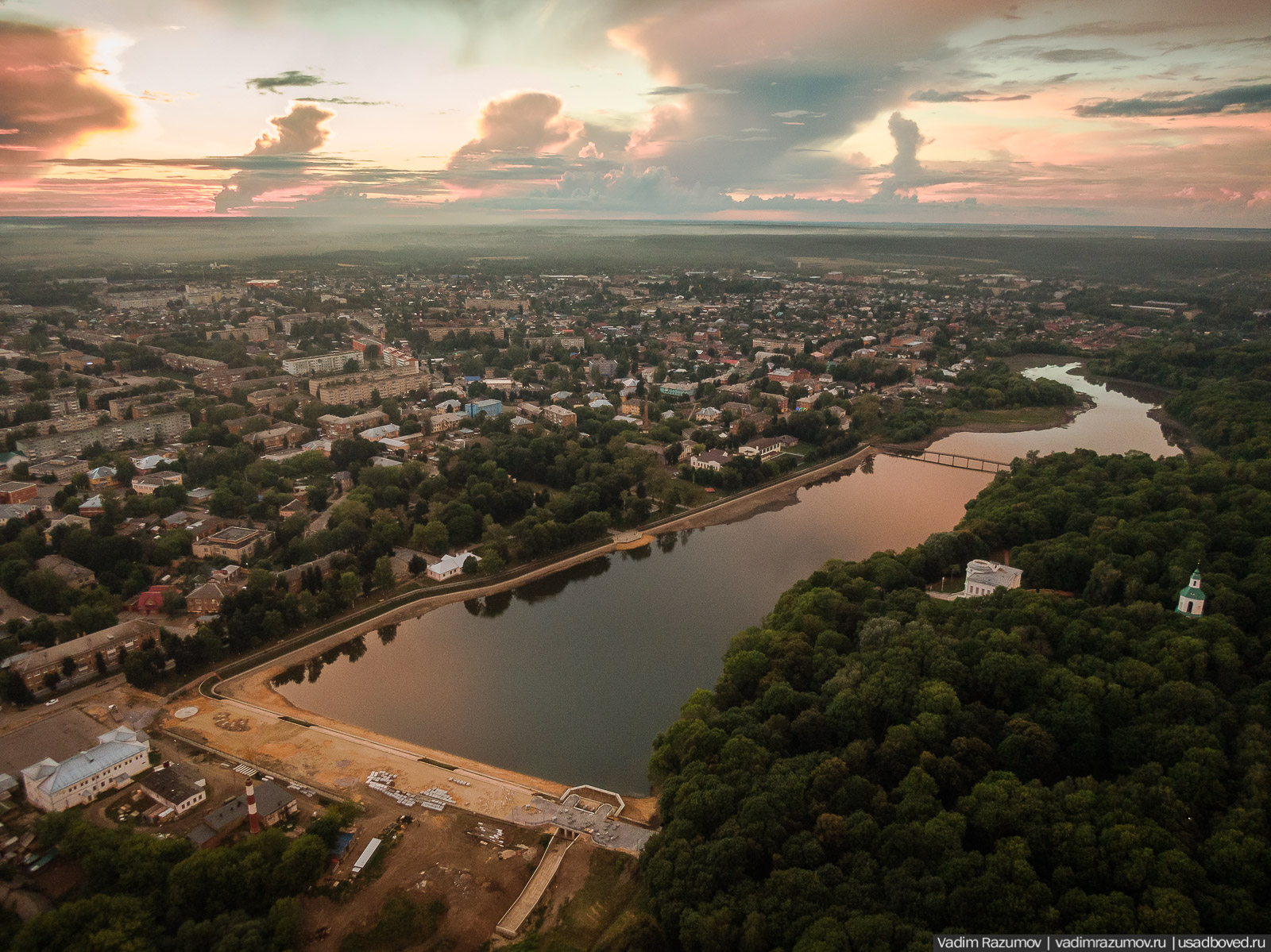 Богородицк, открытие плотины, приезд губернатора, Тульская область, дворец, пруды
