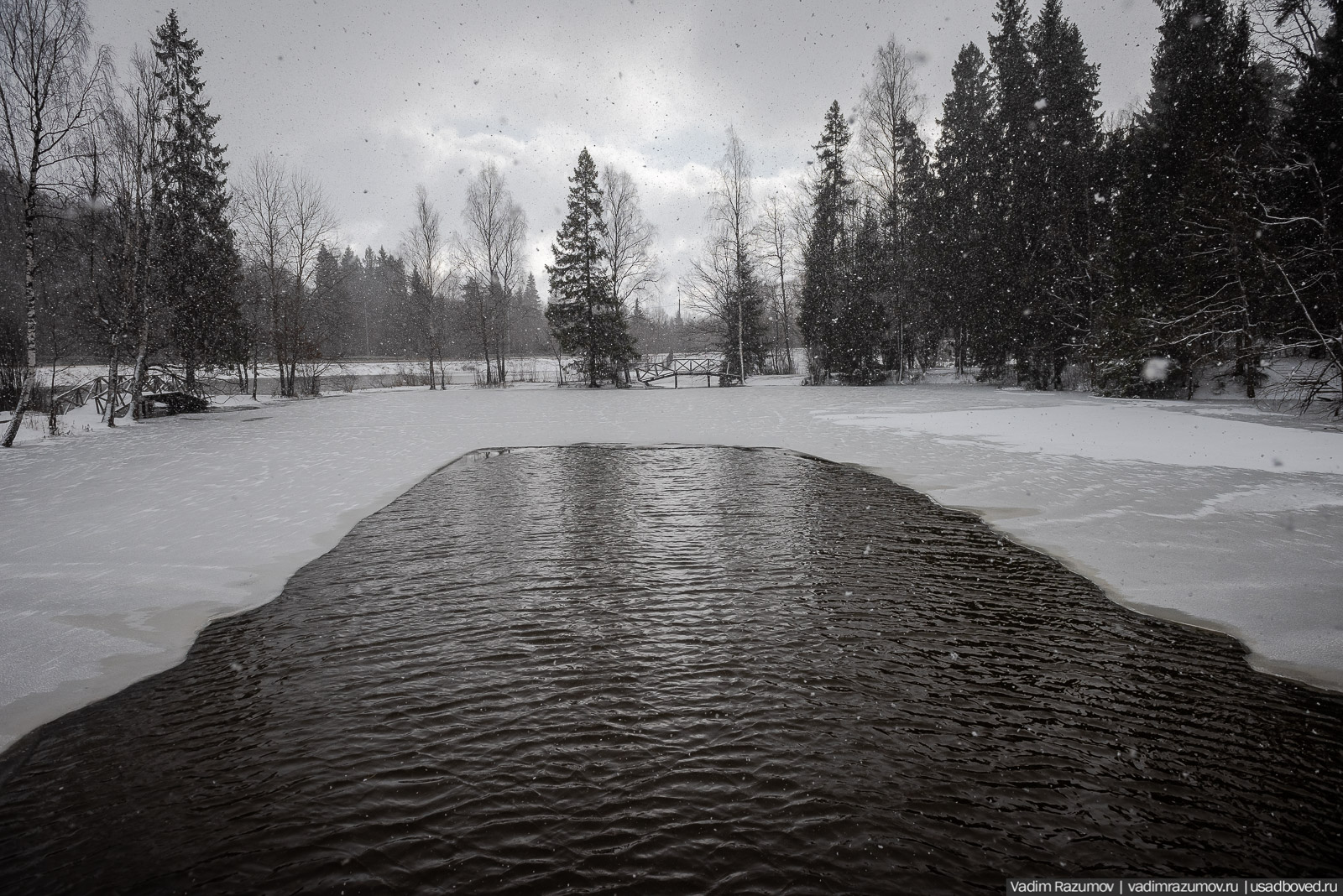 усадьба Абрамцево, 2020 год, зима, последний снег
