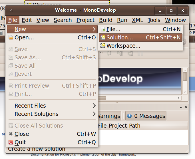 Create New Project