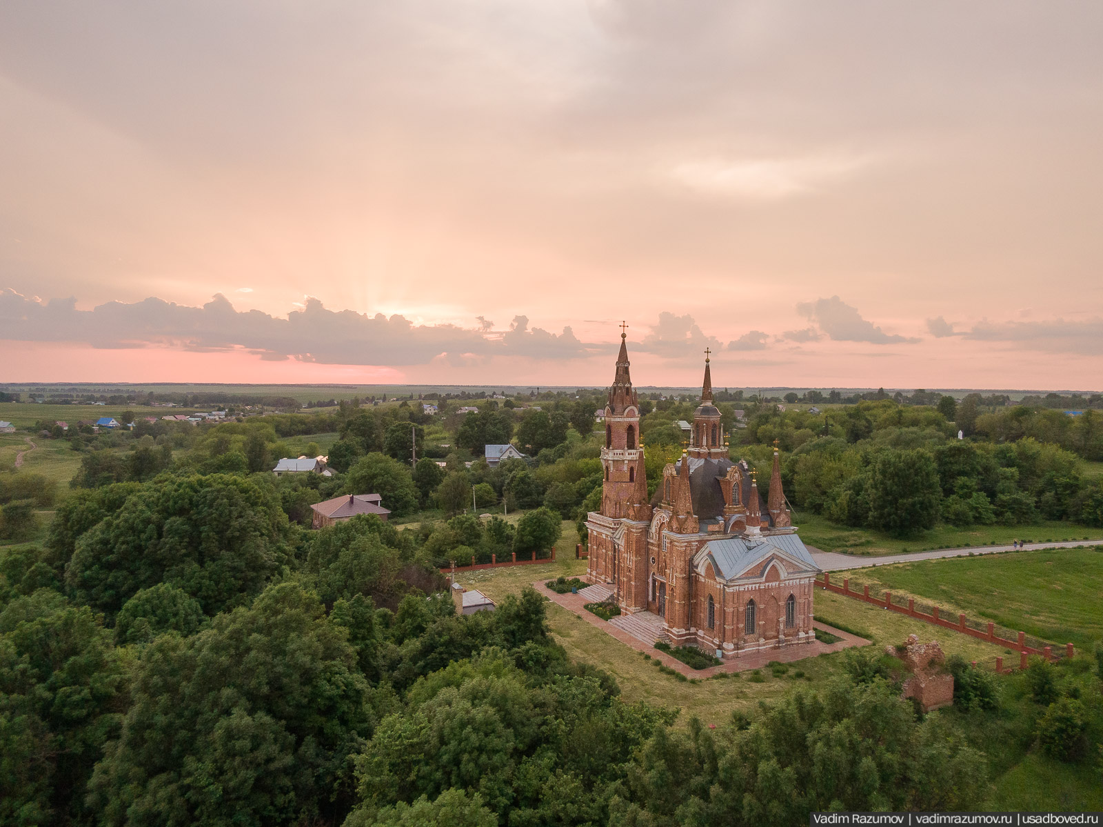 усадьба Вешаловка, Липецкая область, с дрона