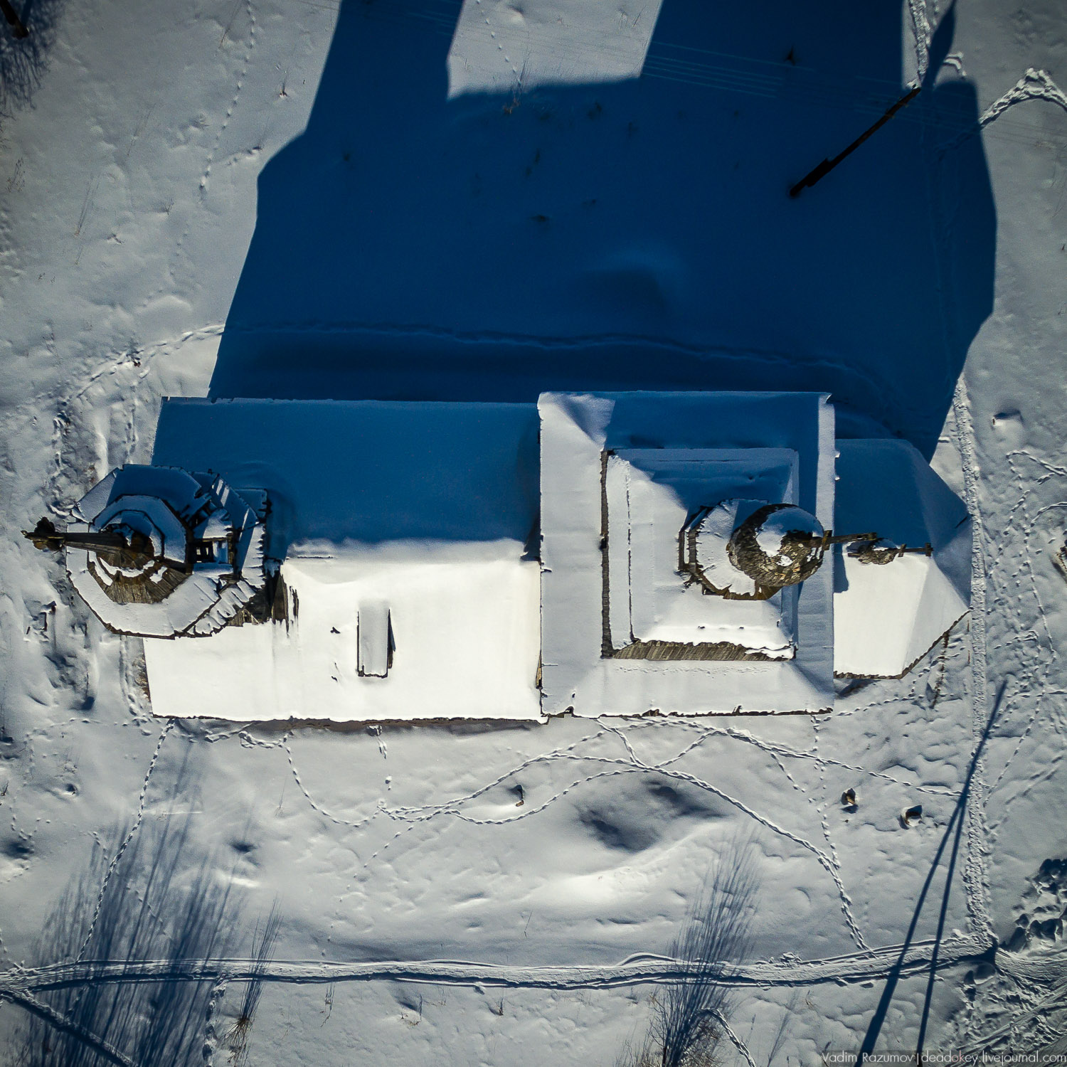 Архангельская область, храмы сверху