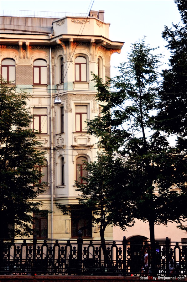 Доходный дом И.И. и Н.И. Болдыревых, 1908, архитектор Н.П. Евланов,Яузский бульвар, 13