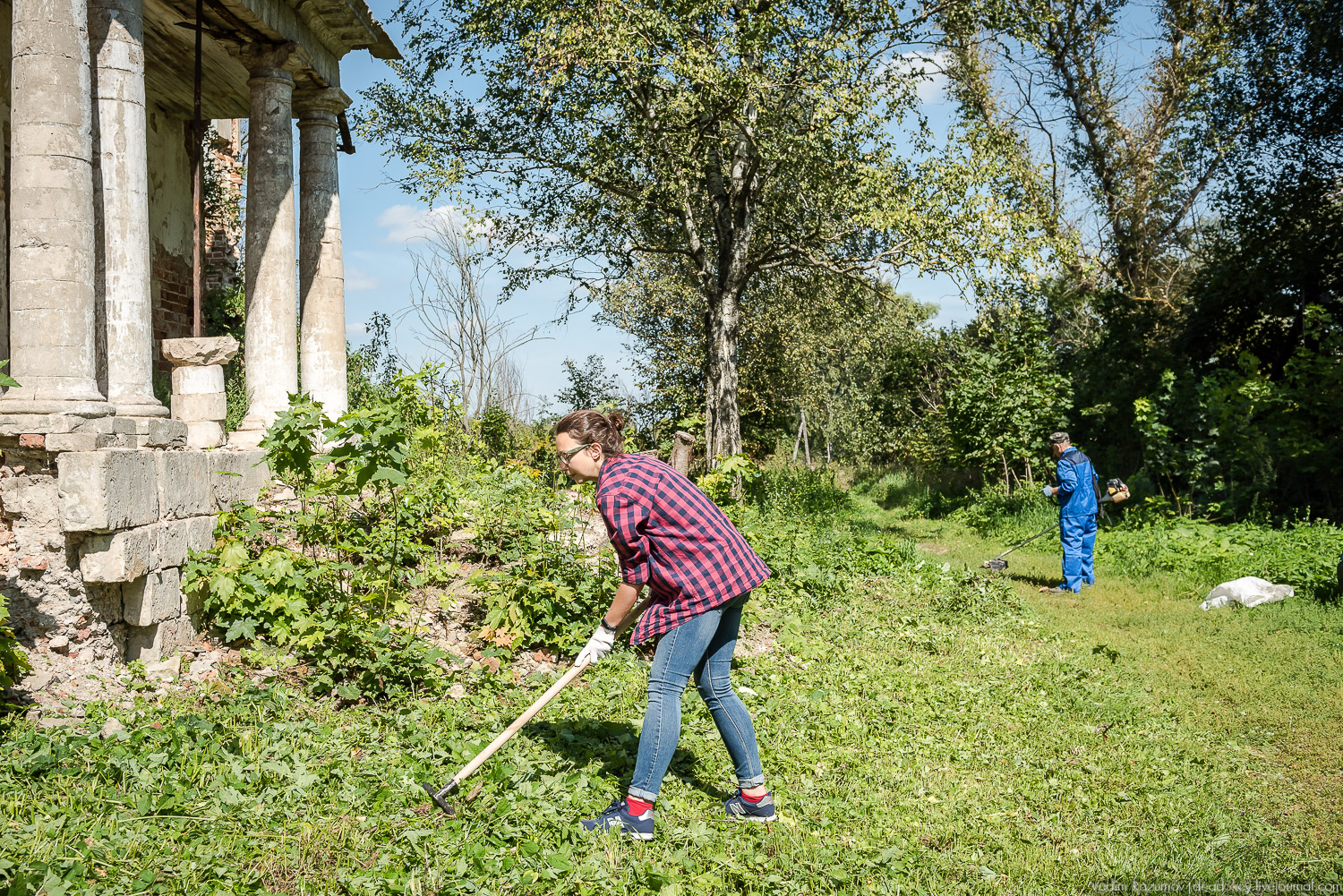 усадьба Сергиевское-на-Упе, Усадебные волонтеры 24 августа 2019 года