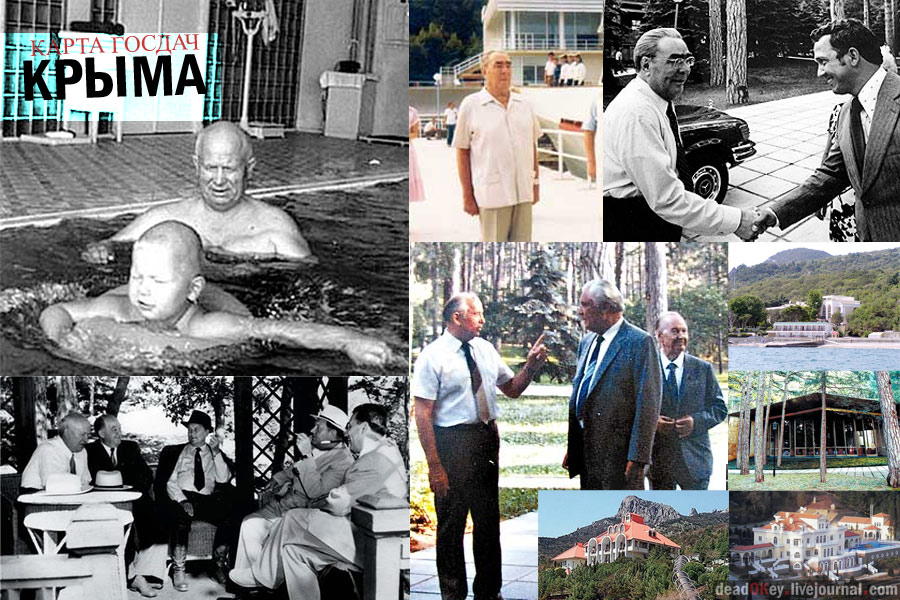 Карта усадеб и дворцов Крыма