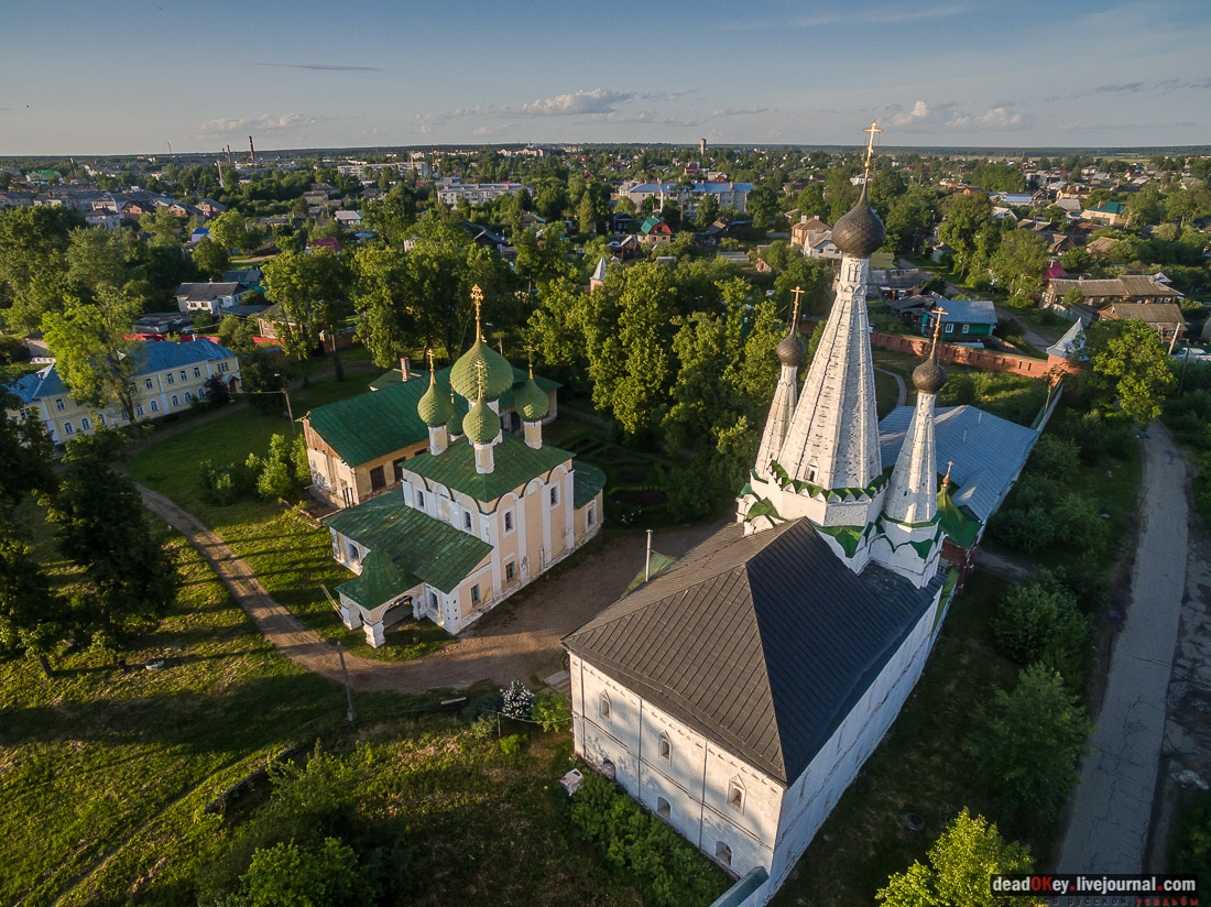 монастыри Углича с квадрокоптера