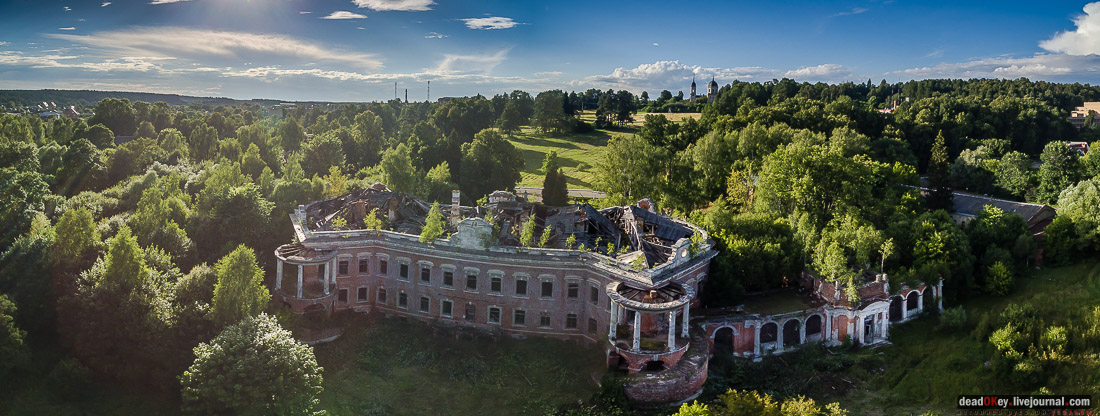 усадьба Семеновское-Отрада с квадрокоптера