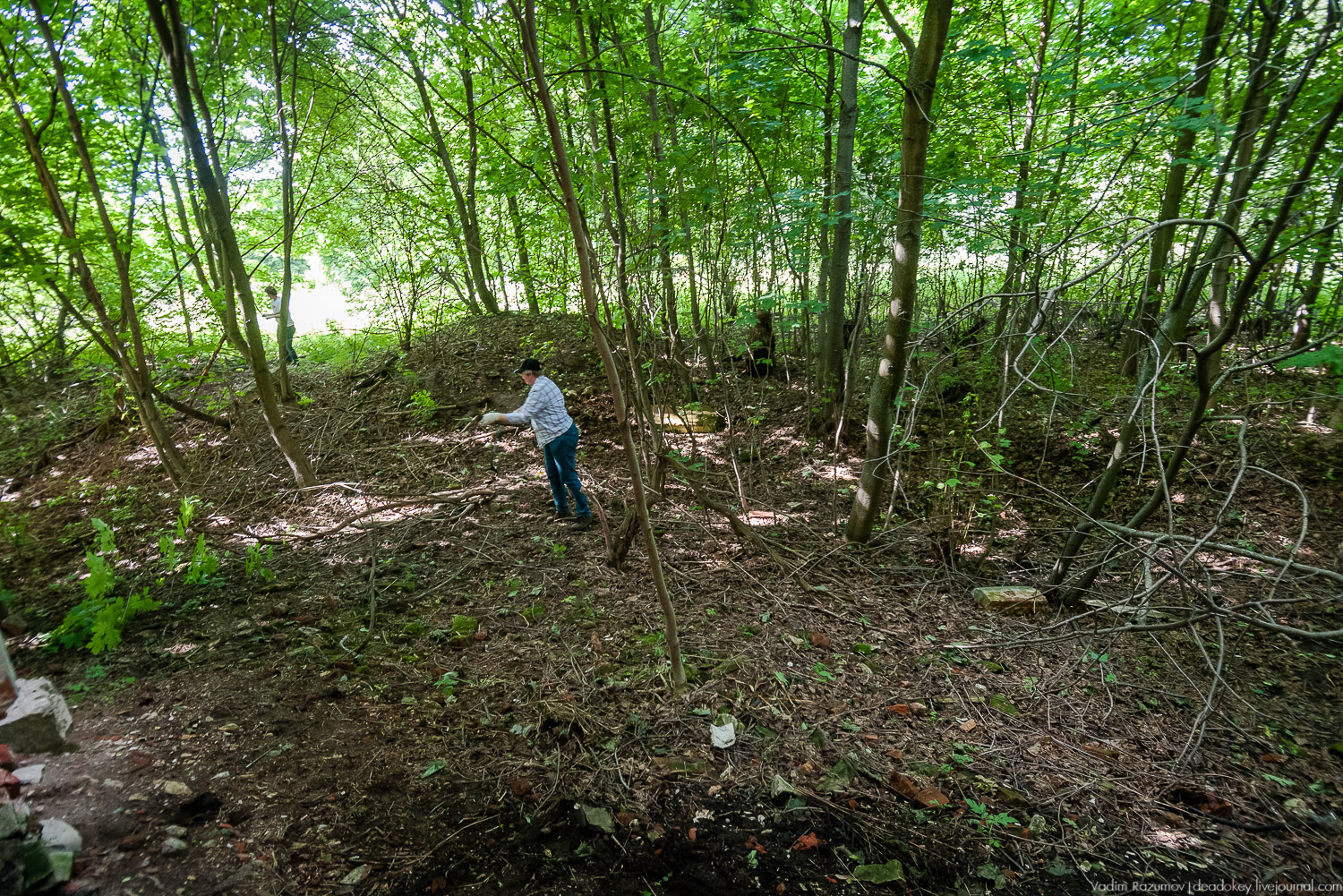 Усадебные волонтеры. Субботник на могиле В.И. Баженова, Старое Глазово, Горки