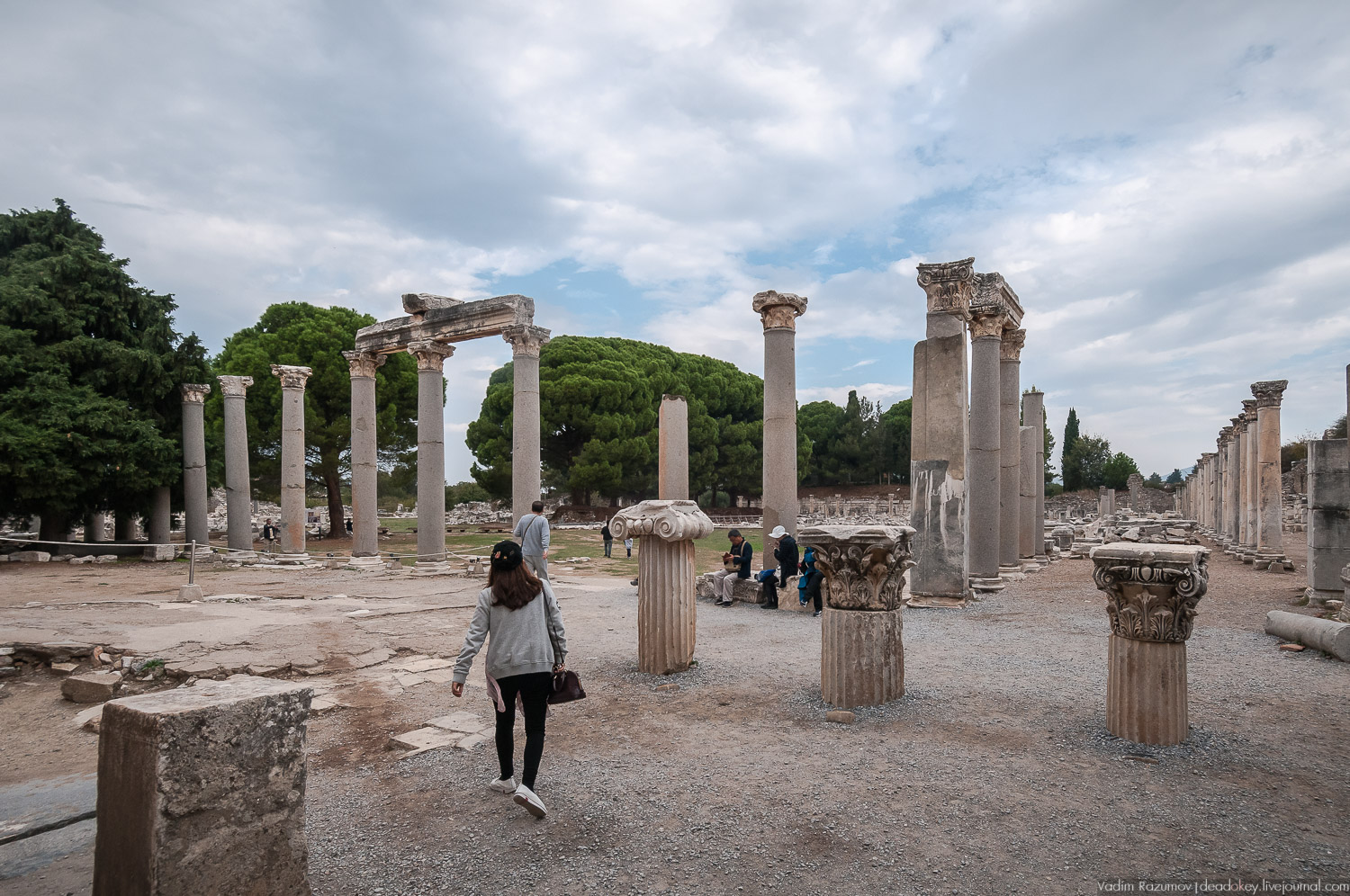 Эфес, библиотека, античные руины, Турция