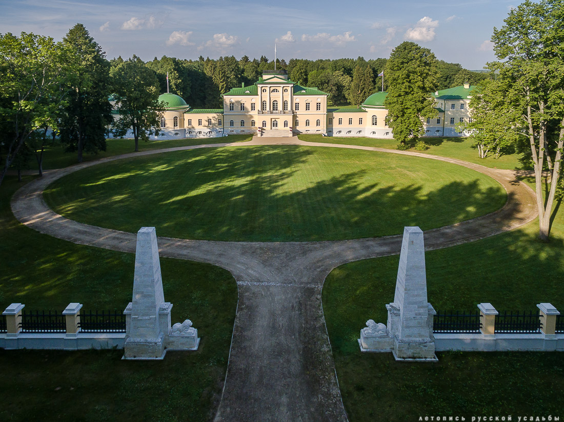 усадьба Степановское-Волосово, фотографии с дрона, шетлендский пони Трамп