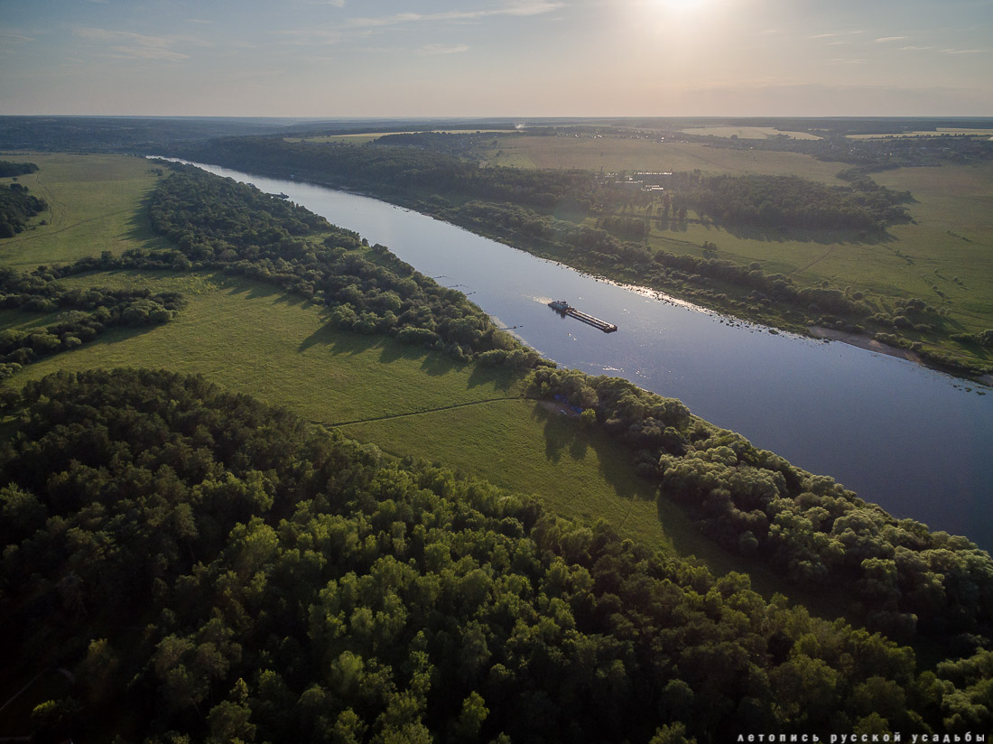 усадьба Поленово с дрона и квадрокоптера, аэрофотосъемка