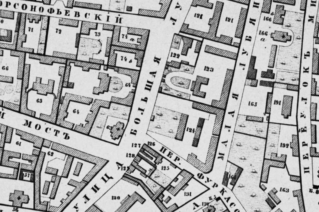 усадьба, палаты Пожарского, дом Ростопчиных и Денисова Орлова, ул. Большая Лубянка д.14