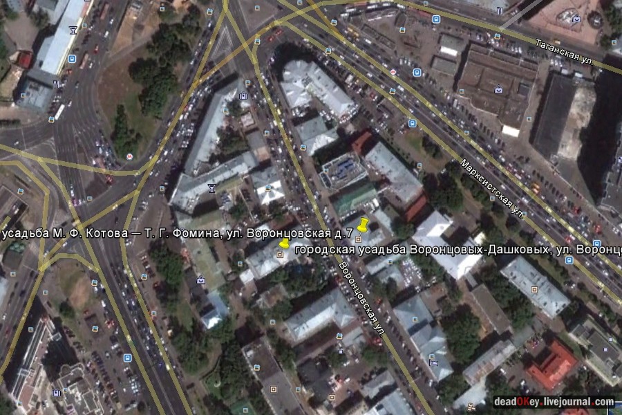 усадьба Воронцовых-Дашковых, ул. Воронцовская д.4-6