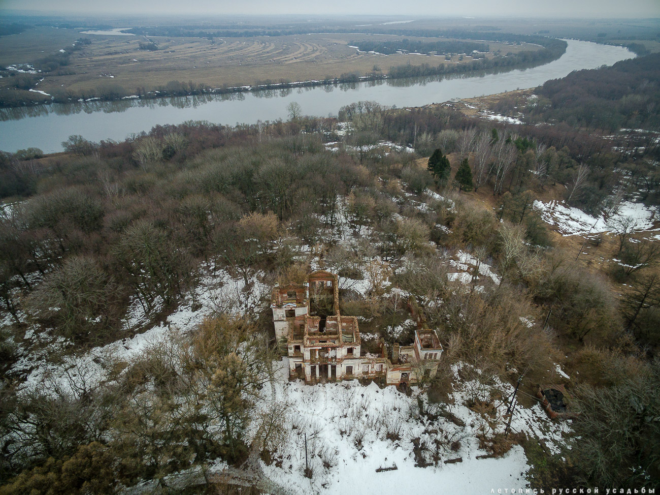 Костино с квадрокоптера, Рязанская область, Рыбновский район