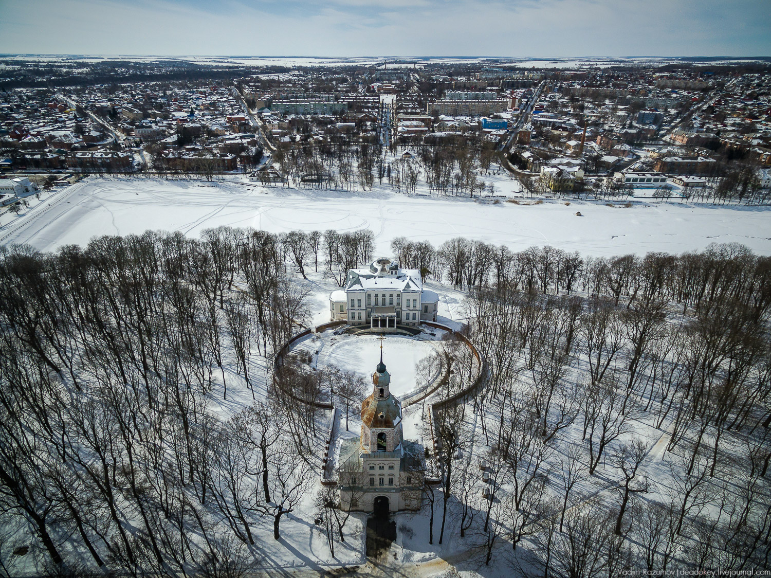 усадьба Богородицк, с дрона и квадрокоптера