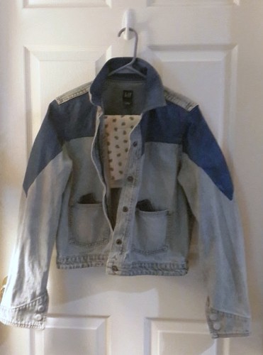 In progress women's version Marty McFly cosplay 1985 denim jacket