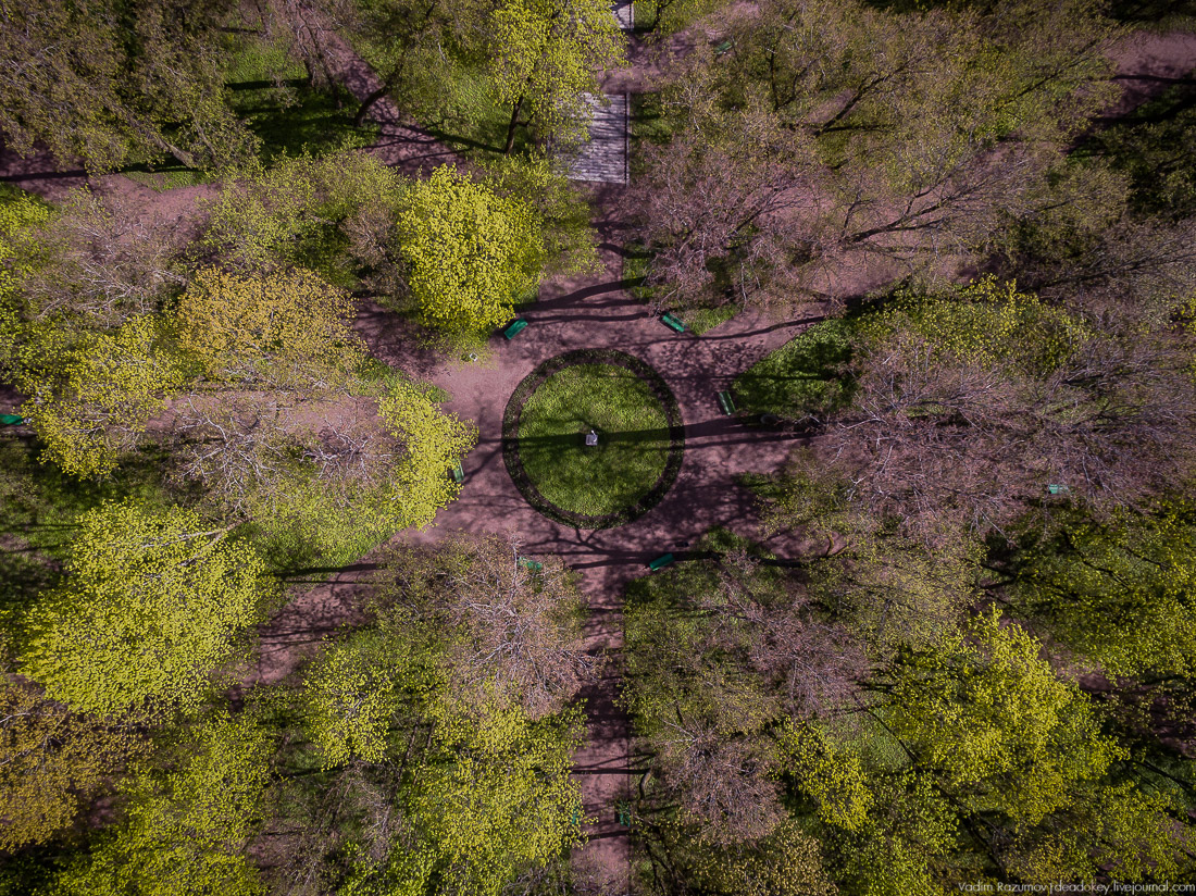 Гатчинский дворец, Гатчина, с дрона и квадрокоптера