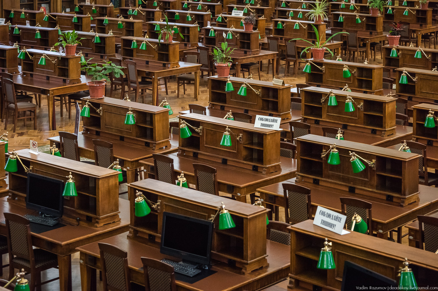 РГБ. Российская государственная библиотека. Интерьеры читального зала