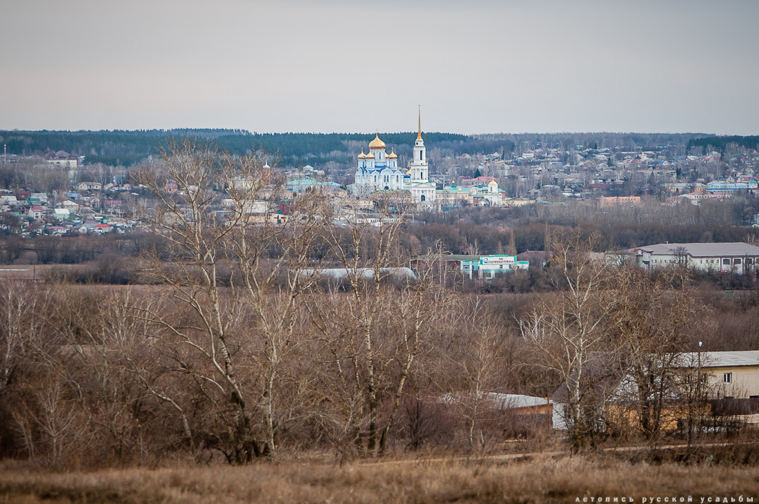 Задонск, Задонский Рождество-Богородицкий мужской монастырь с квадрокоптера, Липецкая область