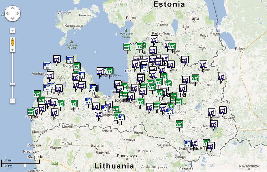 Карту усадеб России