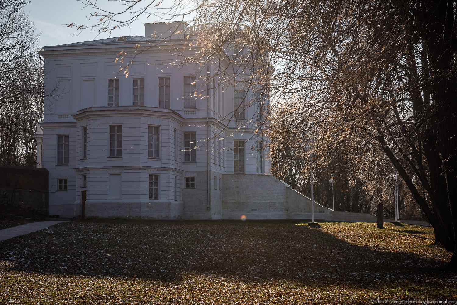Богородицк, ограда набережной дворцового пруда