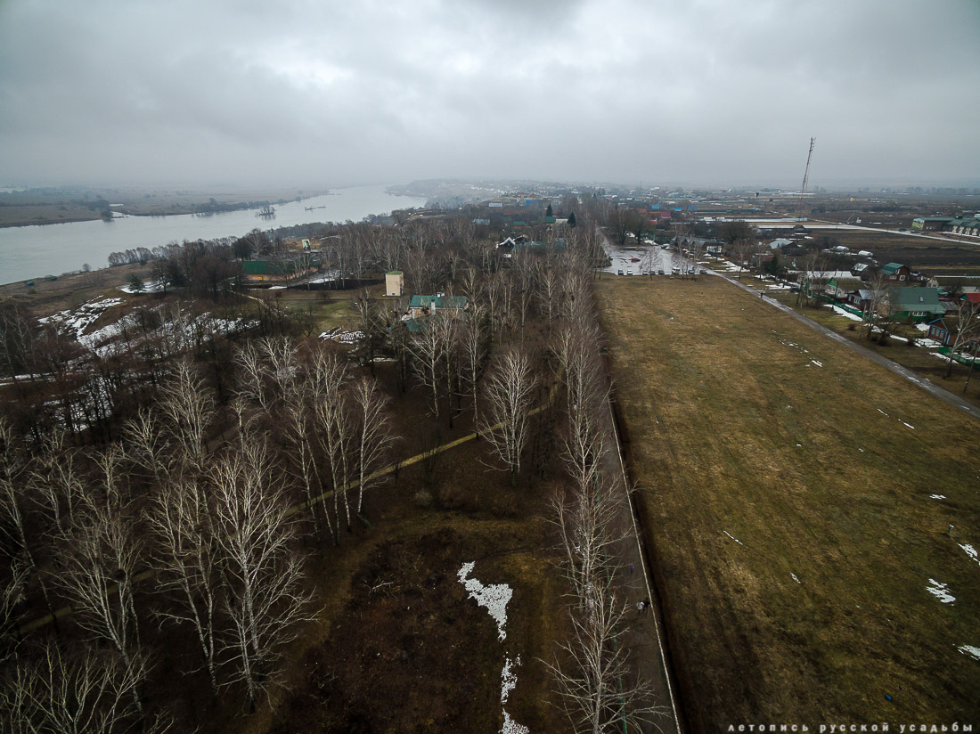 усадьба Константиново, где родился Сергей Есенинын с квадрокоптера