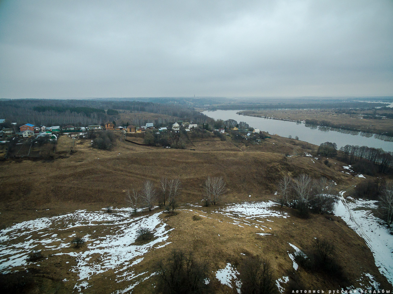 Костино с квадрокоптера, Рязанская область, Рыбновский район