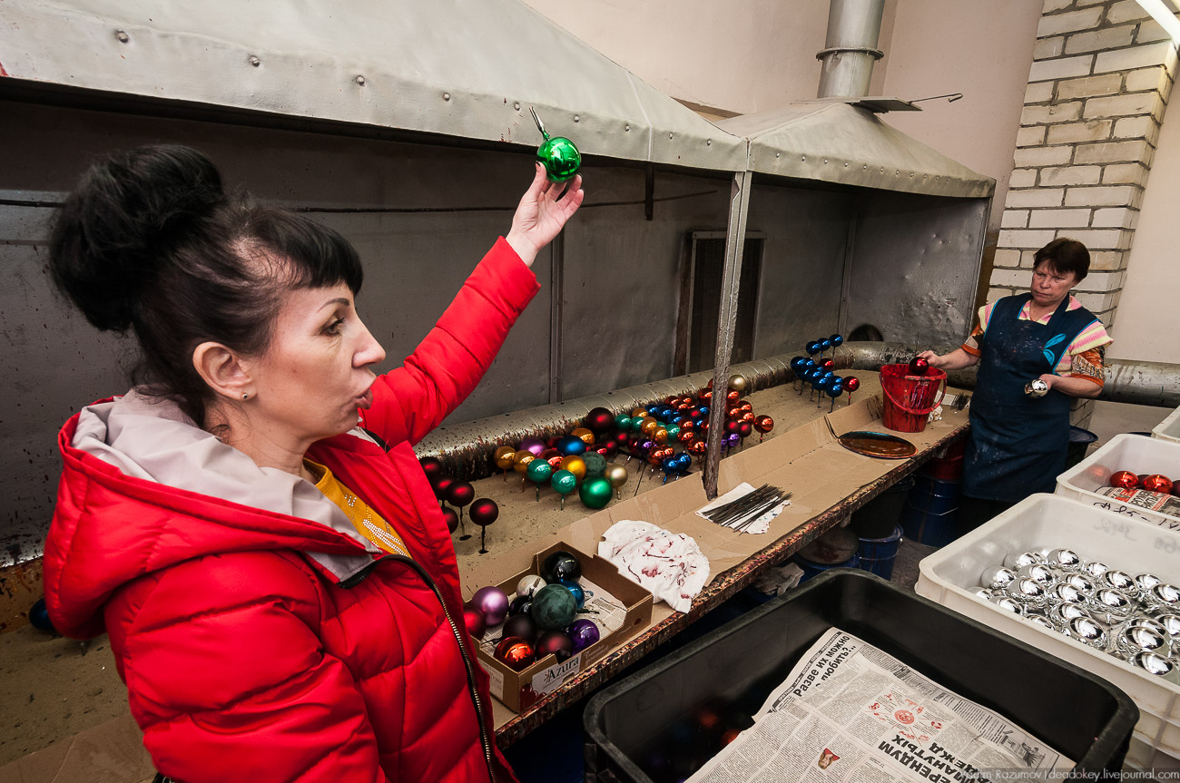 Павловский Посад, фабрика елочных игрушек Иней