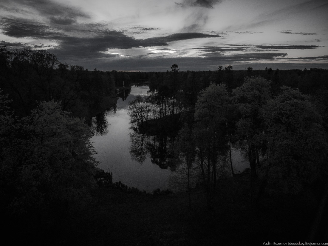Гатчинский дворец, Гатчина, с дрона и квадрокоптера