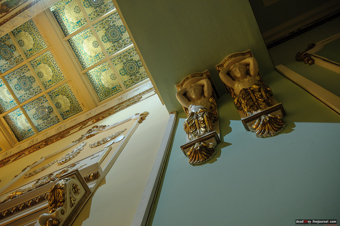 усадьба Коншиных, ул. Пречистенка д.16/2. Дом ученых. Интерьеры усадьбы.