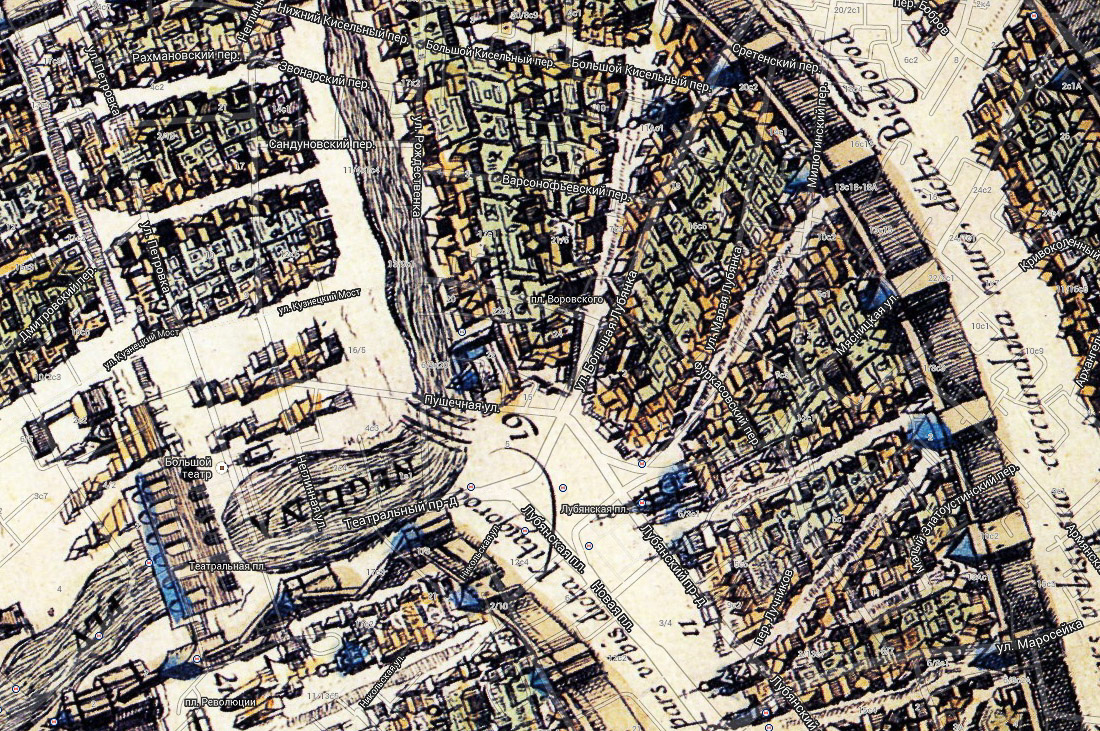 усадьба, палаты Пожарского, дом Ростопчиных и Денисова Орлова, ул. Большая Лубянка д.14