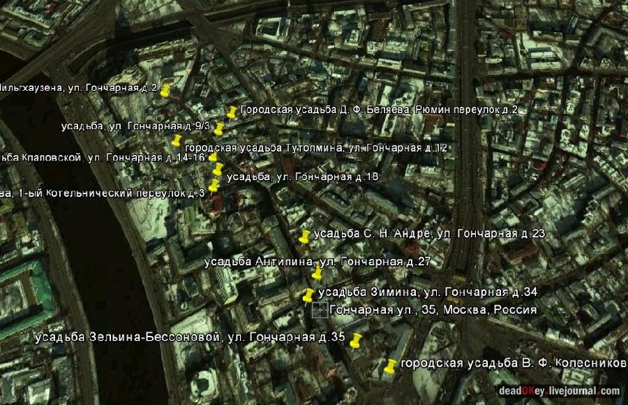 усадьба П. И. Антипина, Д. П. Прохоровой, М.Г. Левиной, Москва, ул. Гончарная д.27