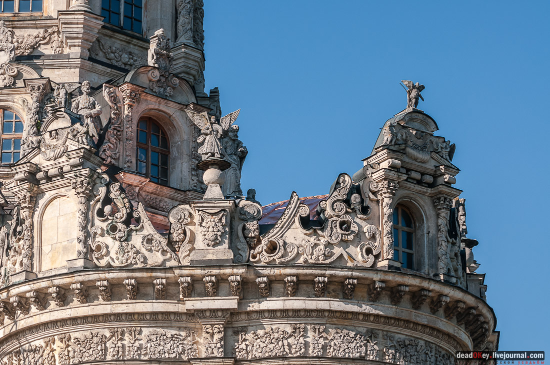 усадьба Дубровицы, Знаменская церковь с квадрокоптера