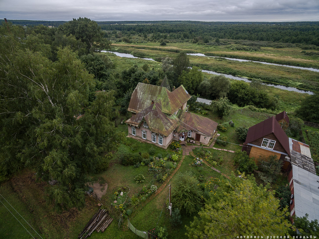 усадьба Меховицы с квадрокоптера, Ивановская область, продается усадьба, дом