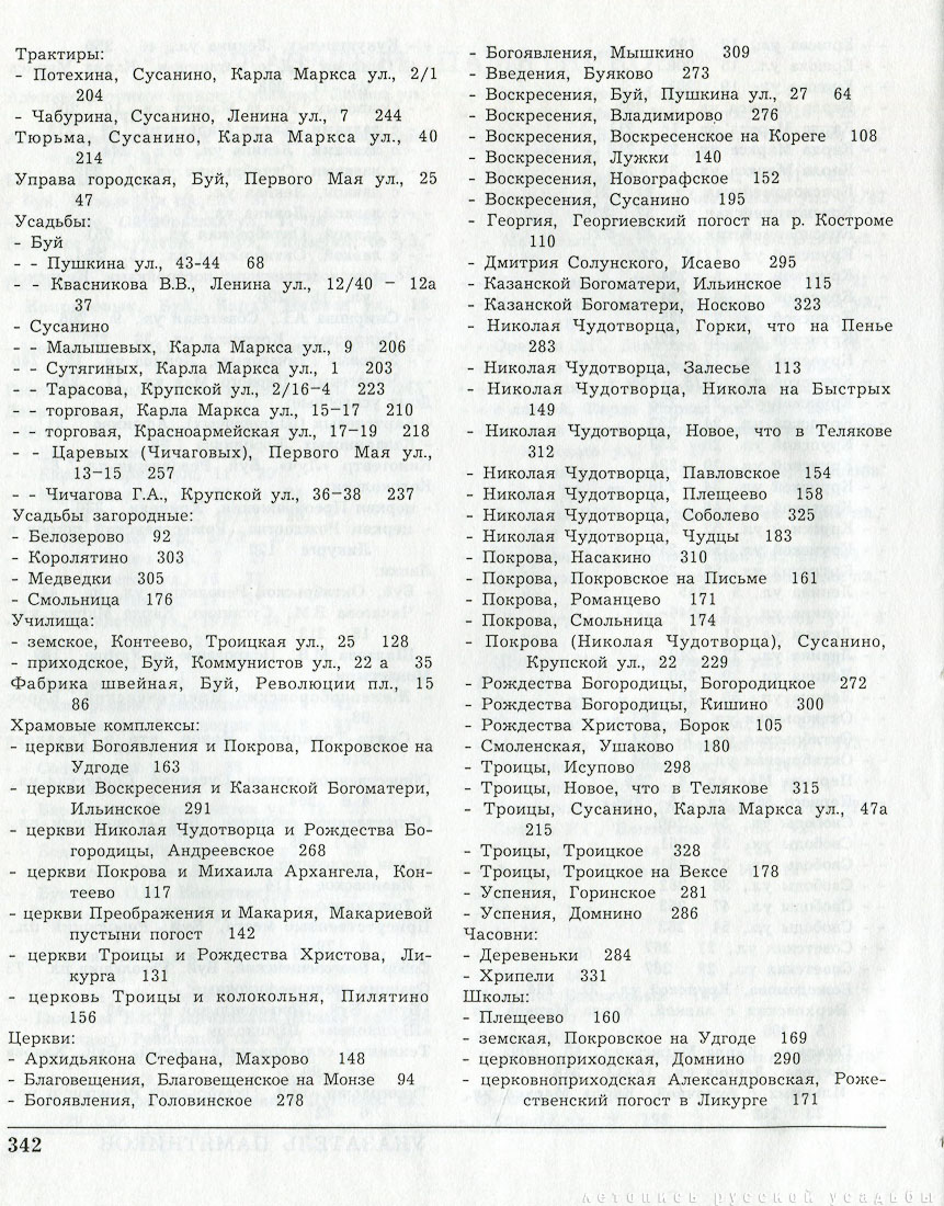 Костромские своды. Буйский и Сусанинский район