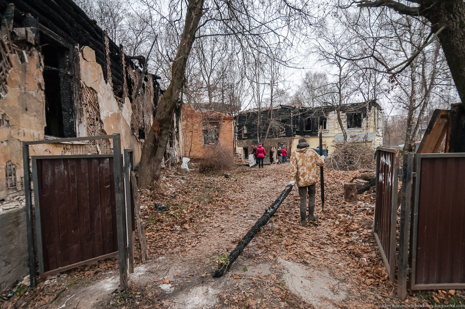 Сергиев Посад, волонтеры спасают дом на Валовой улице