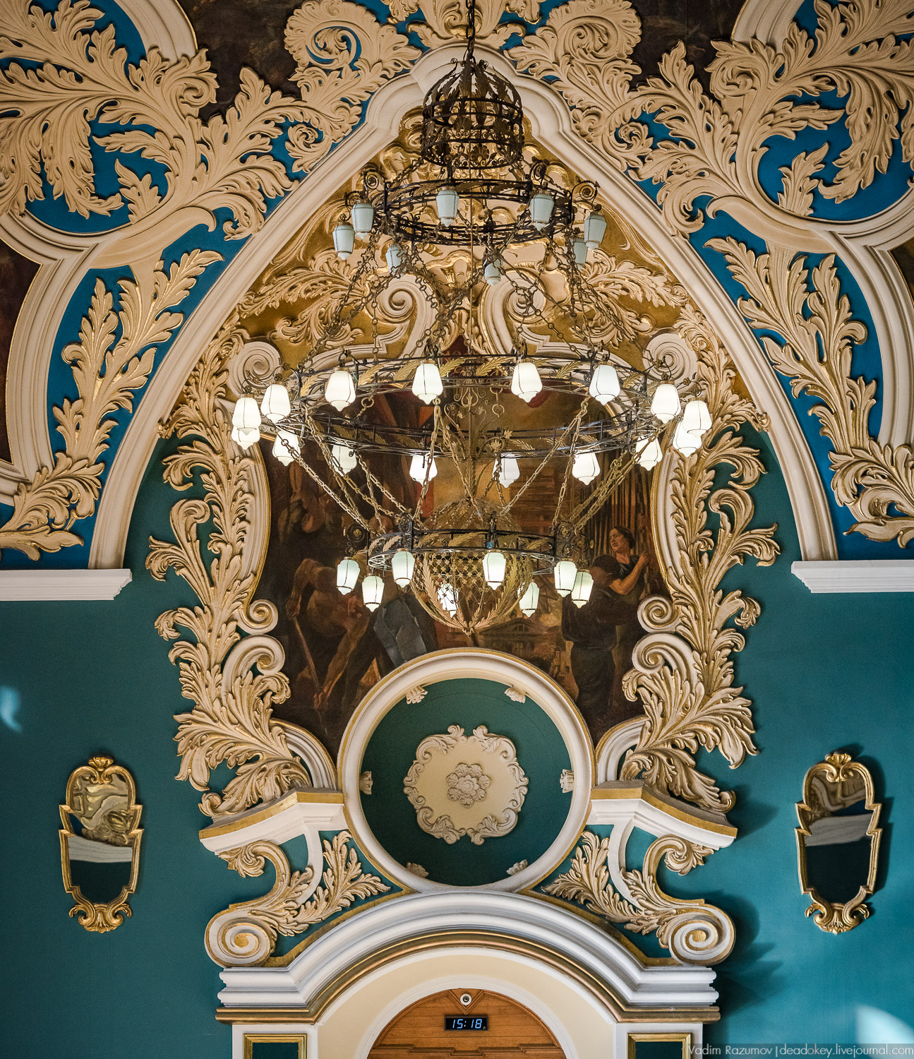 Казанский вокзал, интерьеры, ресторан, архитектор Щусев, зал ожидания