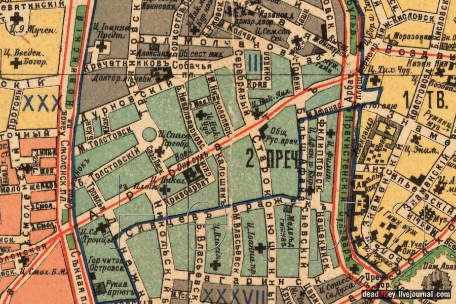 усадьба прапрадеда И.С. ТУРГЕНЕВА и бабушки Ф.И. ТЮТЧЕВА ул. Арбат д.44, д.44 стр.3, д.44 стр.3