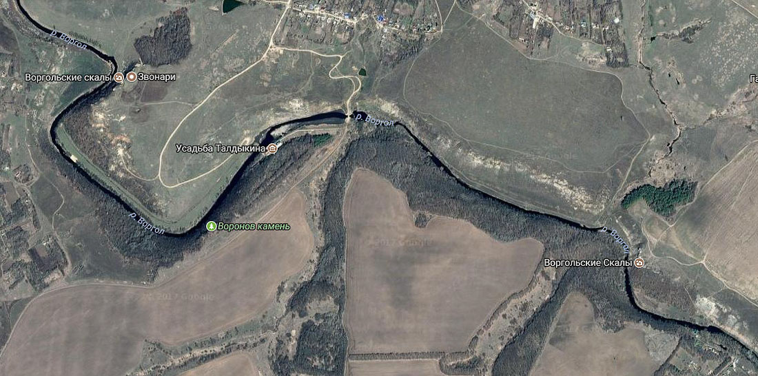 Воргольские скалы, усадьба Талдыкиных