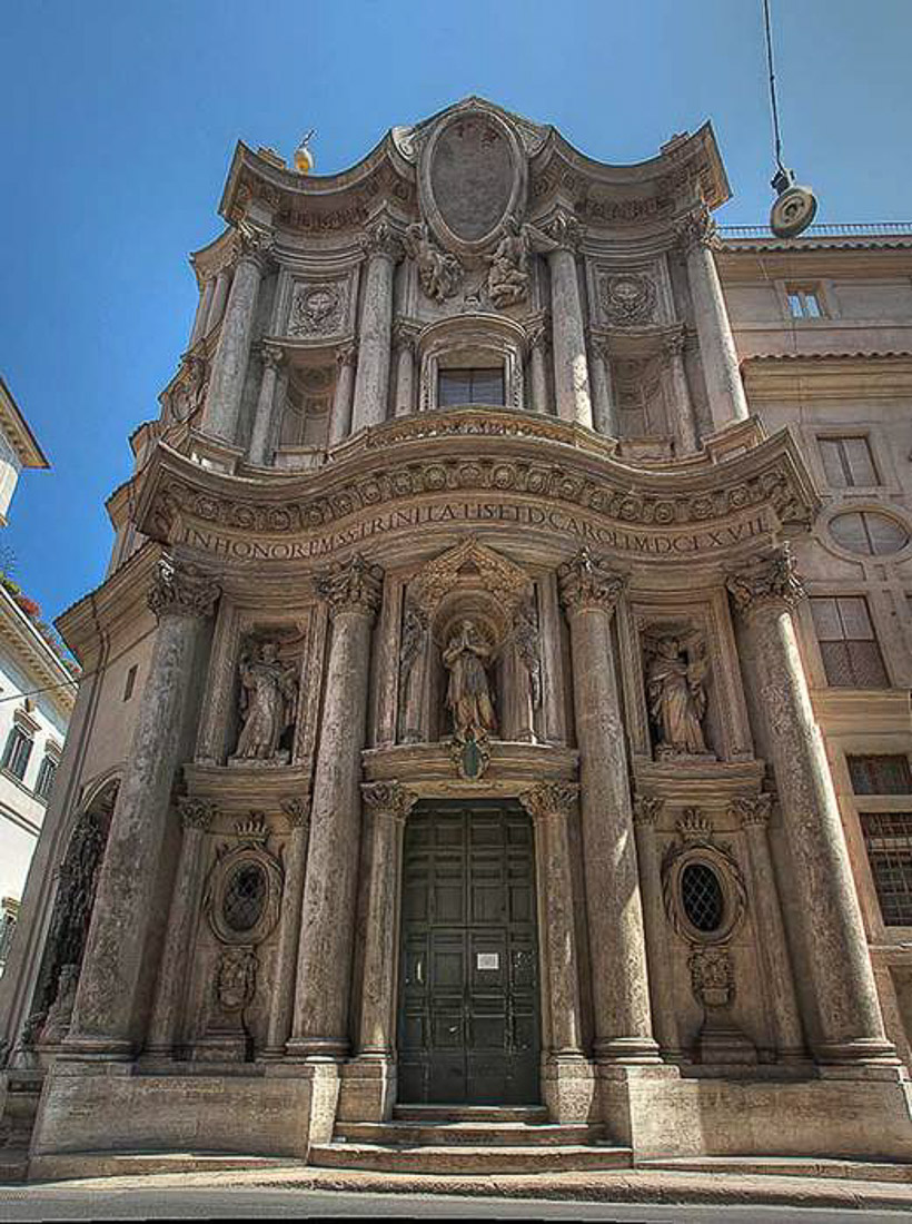 Церковь Сан Карло алле Кватро Фонтане в Лугано (Швейцария)