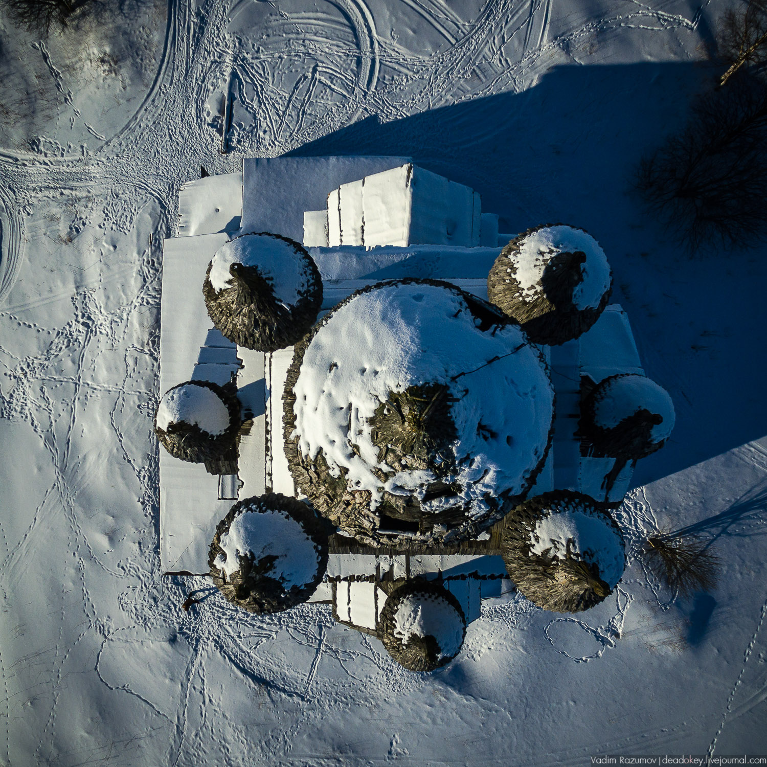 Архангельская область, храмы сверху